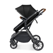 Ickle Bubba Cosmo 9 Piece Travel System with i-Size Nimbus Car Seat & Spin ISOFIX Base - Black