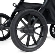 Ickle Bubba Cosmo 9 Piece Travel System with i-Size Nimbus Car Seat & Spin ISOFIX Base - Charcoal
