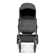 Ickle Bubba Cosmo 9 Piece Travel System with i-Size Nimbus Car Seat & Spin ISOFIX Base - Charcoal
