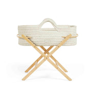 Ickle Bubba Nova Moses Basket & Stand - Cloud