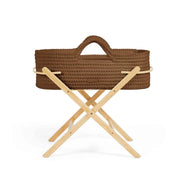 Ickle Bubba Nova Moses Basket & Stand - Mocha