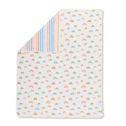 Ickle Bubba Reversible Cotton Blanket - Rainbow Dreams
