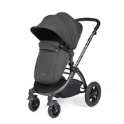 Ickle Bubba Stomp Luxe 12 Piece Travel System with Maxi-Cosi Cabriofix i-Size Car Seat & ISOFIX Base - Charcoal