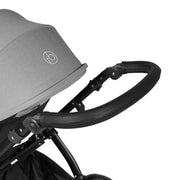 Ickle Bubba Stomp Luxe 12 Piece Travel System with Maxi-Cosi Cabriofix i-Size Car Seat & ISOFIX Base - Pearl Grey