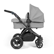 Ickle Bubba Stomp Luxe 12 Piece Travel System with Maxi-Cosi Cabriofix i-Size Car Seat & ISOFIX Base - Pearl Grey
