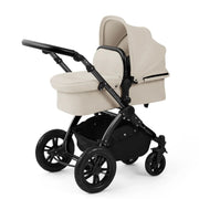 Ickle Bubba Stomp Luxe 12 Piece Travel System with i-Size Cirrus Car Seat & ISOFIX Base - Stone