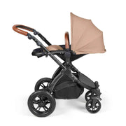 Ickle Bubba Stomp Luxe 12 Piece Travel System with i-Size Nimbus Car Seat & Spin ISOFIX Base - Desert