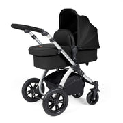 Ickle Bubba Stomp Luxe All in One i-Size Travel System with ISOFIX Base - Black