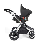 Ickle Bubba Stomp Luxe All in One i-Size Travel System with ISOFIX Base - Black