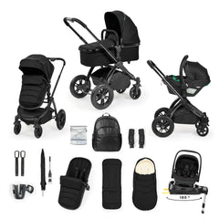 Ickle Bubba Stomp Luxe Elements Edition 15 Piece Travel System with Nimbus- Raven