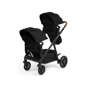 Ickle Bubba Virgo Twin 18 Piece Travel System with i-Size Cirrus Car Seats & ISOFIX Bases - Black