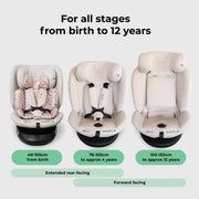 MBCS200 Spin Car Seat with Top Tether - Pink Leopard