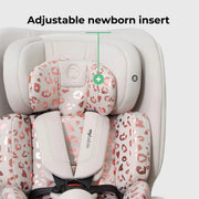 MBCS200 Spin Car Seat with Top Tether - Pink Leopard