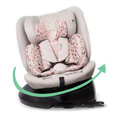 MBCS200 Spin Car Seat with Top Tether - Pink Leopard