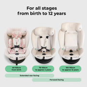 MBCS300 Easy Spin Car Seat with Top Tether - Pink Leopard