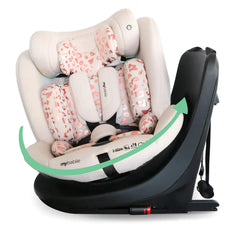 MBCS300 Easy Spin Car Seat with Top Tether - Pink Leopard