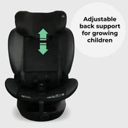 MBCS400 Spin Car Seat with Support Leg - Black