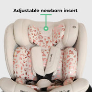 MBCS400 Spin Car Seat with Support Leg - Pink Leopard