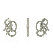Matchstick Monkey Mini Monkey Teether - Grey
