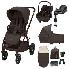 Maxi Cosi Oxford 9 Piece Premium Travel System - Espresso Brown