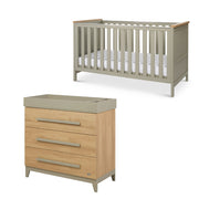 Tutti Bambini Misha 2 Piece Room Set - Golden Oak / Sage