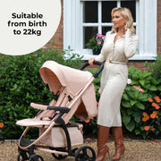 My Babiie MB200i 3-in-1 Travel System with i-Size Car Seat - Blush