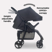 My Babiie MB30 PLUS Pushchair - Black / Grey