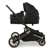 My Babiie MB33 Tandem Pushchair with Infant Carrier - Black Leopard