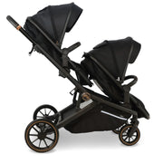 My Babiie MB33 Tandem Pushchair with Infant Carrier - Black Leopard