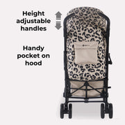 My Babiie MB51 PLUS Stroller - Fawn Leopard