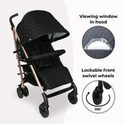 My Babiie MB51 PLUS Stroller - Quilted Black