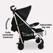 My Babiie MB51 PLUS Stroller - Quilted Black