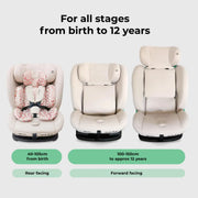 My Babiie MBCS100 i-Size 2-in-1 Convertible Car Seat - Pink Leopard