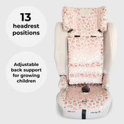 My Babiie MBCS75 Toddler to Booster R129 Car Seat with ISOFIX - Pink Leopard