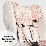 My Babiie MBCS75 Toddler to Booster R129 Car Seat with ISOFIX - Pink Leopard