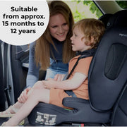 My Babiie MBCS80 Toddler to Booster R129 Foldable Car Seat with ISOFIX - Black