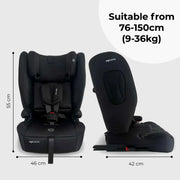 My Babiie MBCS80 Toddler to Booster R129 Foldable Car Seat with ISOFIX - Black