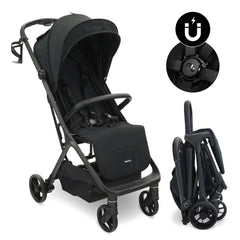 My Babiie MBX7 PLUS Auto-Fold Stroller - Black