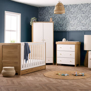 Obaby Nika 3 Piece Room Set - Oak & White