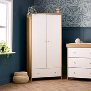 Obaby Nika 3 Piece Room Set - Oak & White