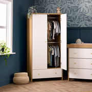 Obaby Nika 3 Piece Room Set - Oak & White