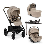Nuna Mixx Next + Mixx Next Carry Cot + Arra Flex + Base Curv Travel System - Cosmopolitan