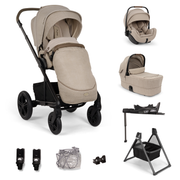 Nuna Mixx Next + Mixx Next Carry Cot + Arra Flex + Base Curv Travel System - Cosmopolitan