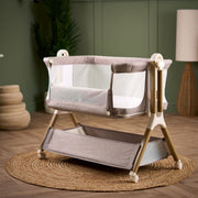 Obaby Cloud Bedside Crib - Nutmeg