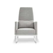 Obaby High Back Rocking Chair - White & Stone