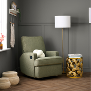 Obaby Madison Swivel Glider Recliner Chair - Teddy Olive