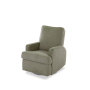 Obaby Madison Swivel Glider Recliner Chair - Teddy Olive