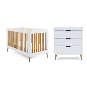 Obaby Maya 3 Piece Room Set - White + Natural