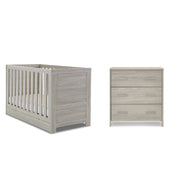 Obaby Nika 2 Piece Room Set & Underdrawer - Grey Wash