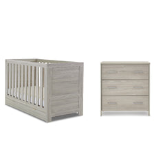 Obaby Nika 2 Piece Room Set & Underdrawer - Grey Wash